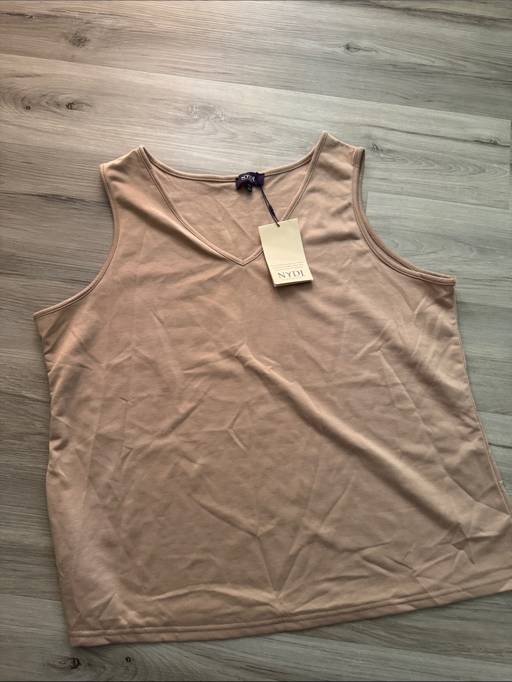 NYDJ Women's V-Neck Tank Top in Light Nude